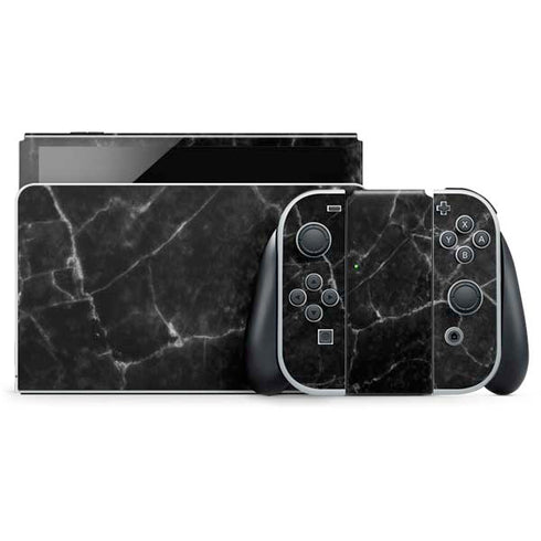 Black Marble Nintendo Switch OLED (2021) Skin